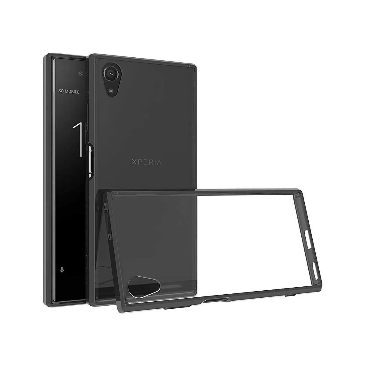 Protectores para celular  para Sony  Xperia Xa1 Plus Funda de acr�lico y tpu Negro
